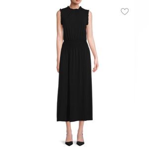 H by Halston size L Shirred Waist Maxi Dress